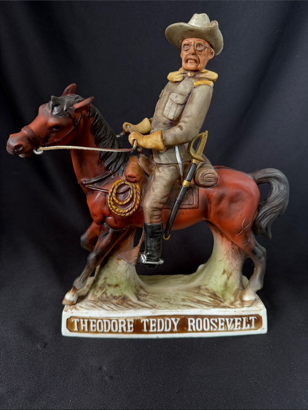 Theodore Roosevelt Pancho Villa Tequila Decanter